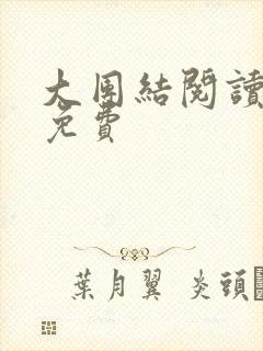 大团结阅读全文免费封面