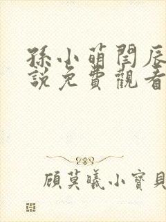 孙小萌闫辰的小说免费观看