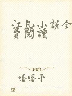 江凡小说全文免费阅读封面