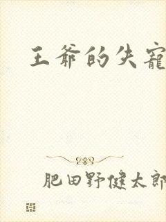 王爷的失宠冷妃封面