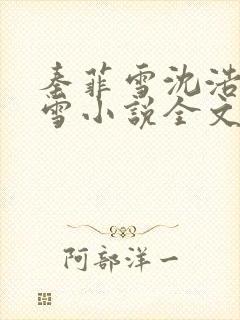 秦菲雪沈浩秦菲雪小说全文免费阅读求书封面