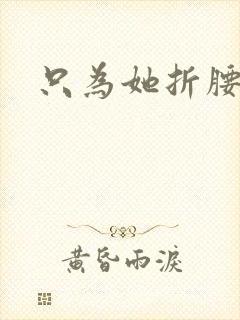 只为她折腰封面