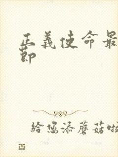 正义使命最新章节