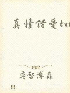 真情错爱txt