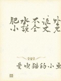 肥水不流外人田小说全文免费阅读全本免