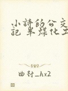 小诗的公交车日记 半煤化工