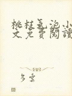 桃枝气泡小说全文免费阅读