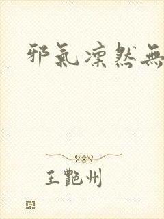 邪气凛然无弹窗封面