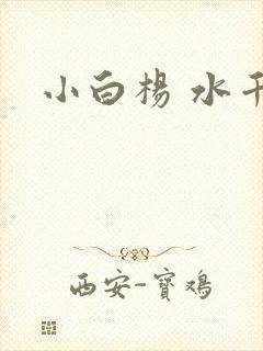 小白杨 水千丞
