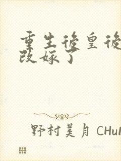 重生后皇后娘娘改嫁了封面