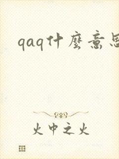 qaq什么意思