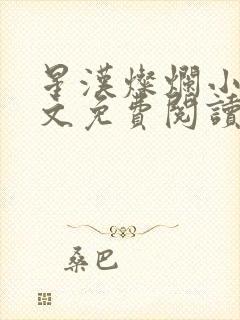 星汉灿烂小说全文免费阅读