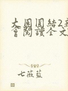 大团圆结2亲情会阅读全文