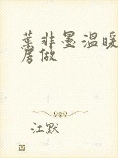 叶非墨温暖在厨房做封面