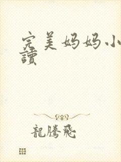 完美妈妈小说阅读封面