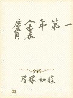 庆余年第一季演员表封面