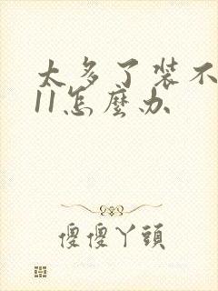 太多了装不下h11怎么办