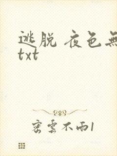 逃脱 夜色无边txt封面