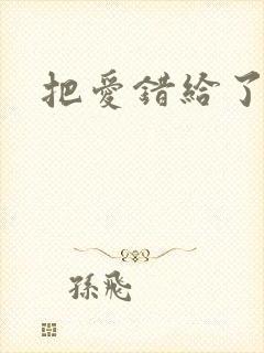 把爱错给了你