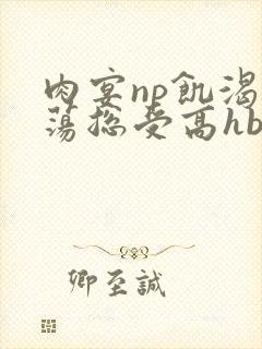 肉宴np饥渴放荡总受高hbl封面