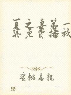 夏之妻第一季全集免费播放