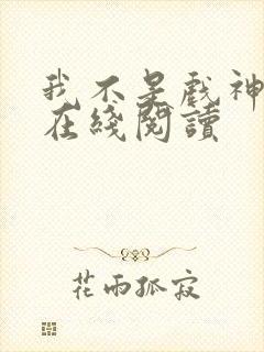 我不是戏神免费在线阅读