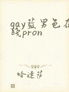 gay蓝男色在线pron