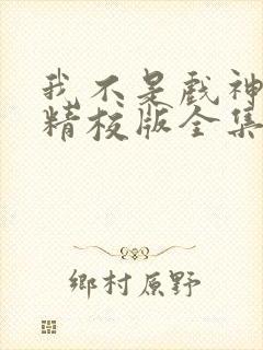 我不是戏神小说精校版全集txt封面