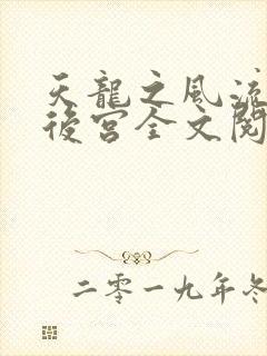 天龙之风流猎艳后宫全文阅读