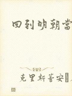 回到明朝当太子