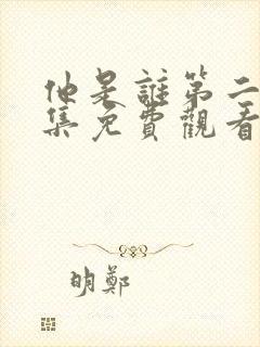 他是谁第二十四集免费观看