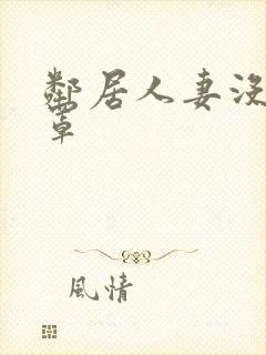 邻居人妻没穿奶罩封面