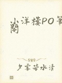小洋楼PO笔趣阁