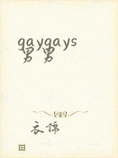 gaygays男男封面