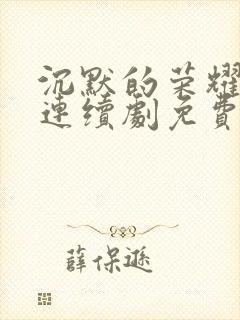 沉默的荣耀电视连续剧免费观看高清