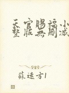 天官赐福小说完整版无删减txt下载