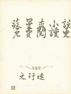 苏曼爽小说全文免费阅读更新时间