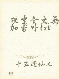 破云全文无删减加番外txt