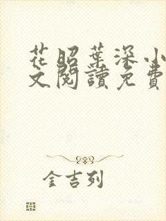 花昭叶深小说全文阅读免费