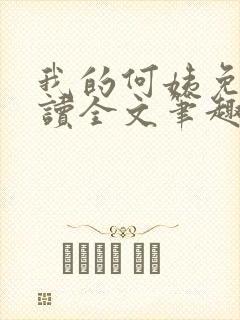 我的何姨免费阅读全文笔趣阁