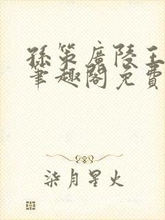 孙策广陵王po笔趣阁免费阅读