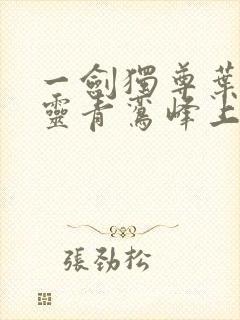 一剑独尊叶玄叶灵青鸾峰上