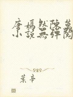 唐嫣然陈万里的小说无弹阅读