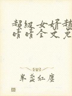 超级女婿赵旭李晴晴全文免费听书封面