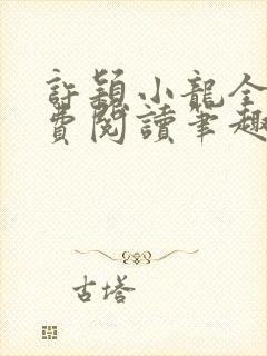 许颖小龙全文免费阅读笔趣阁