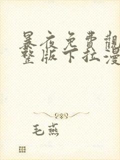 暴夜免费观看完整版下拉漫画六漫画