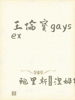 王伦宝gaysex封面