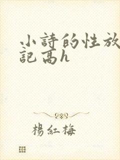 小诗的性放荡日记高h