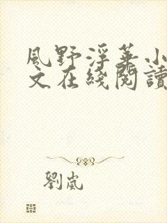 风野浮华小说全文在线阅读