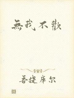 无我不欢封面